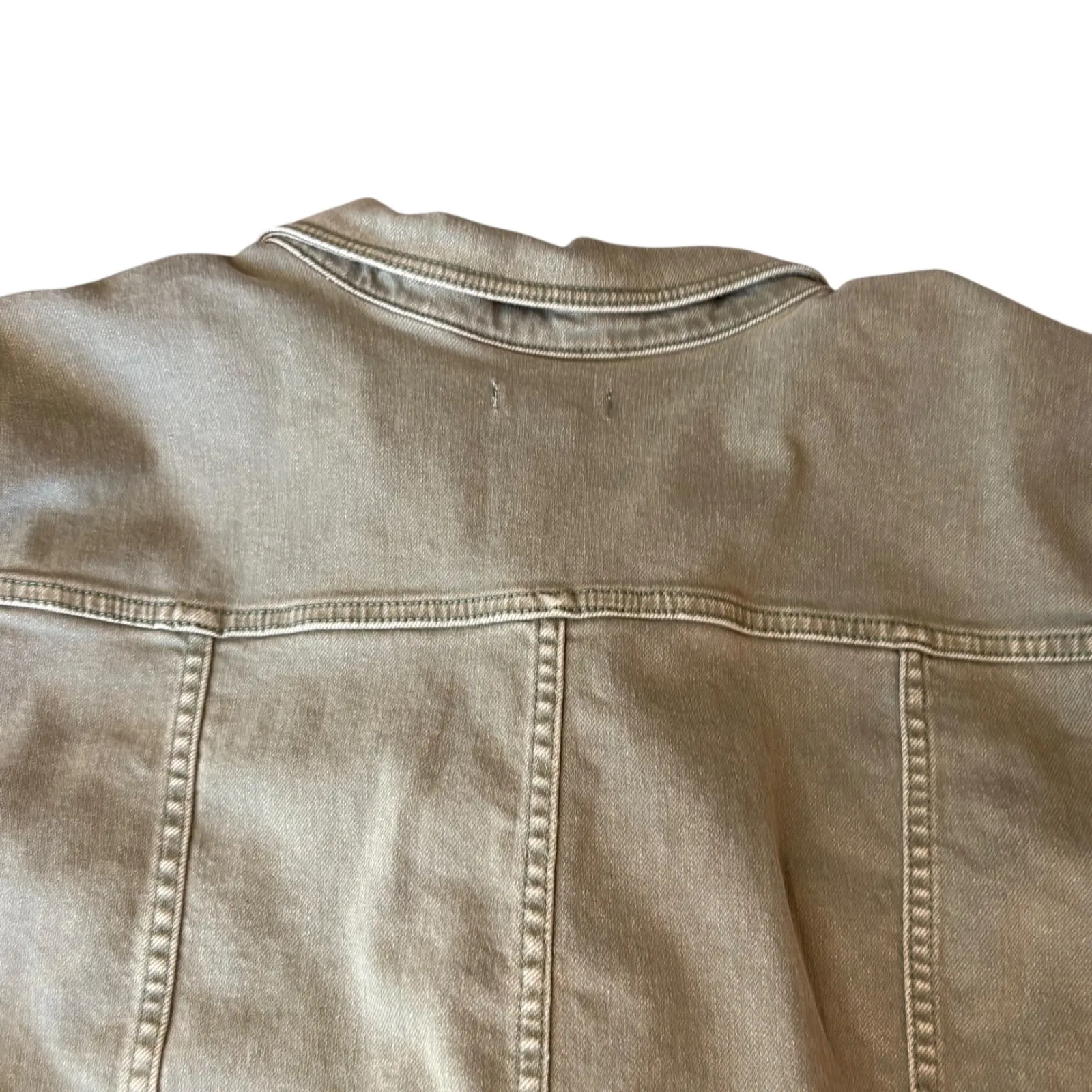 Good American/Anthropologie Fit For Success Utility Crop Jumpsuit Olive green 4X - Image 10