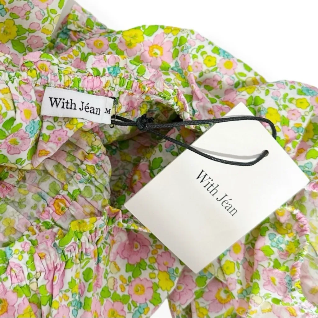 WITH JÉAN Fonda Top, Pansies, Medium - Image 11