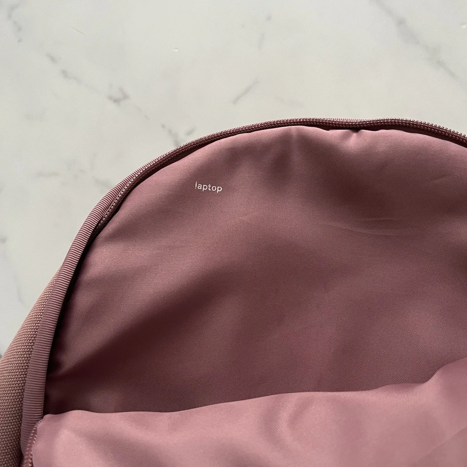 Lululemon Everywhere Backpack 17L Pink Quicksand Silver Hardware Travel School - Image 10