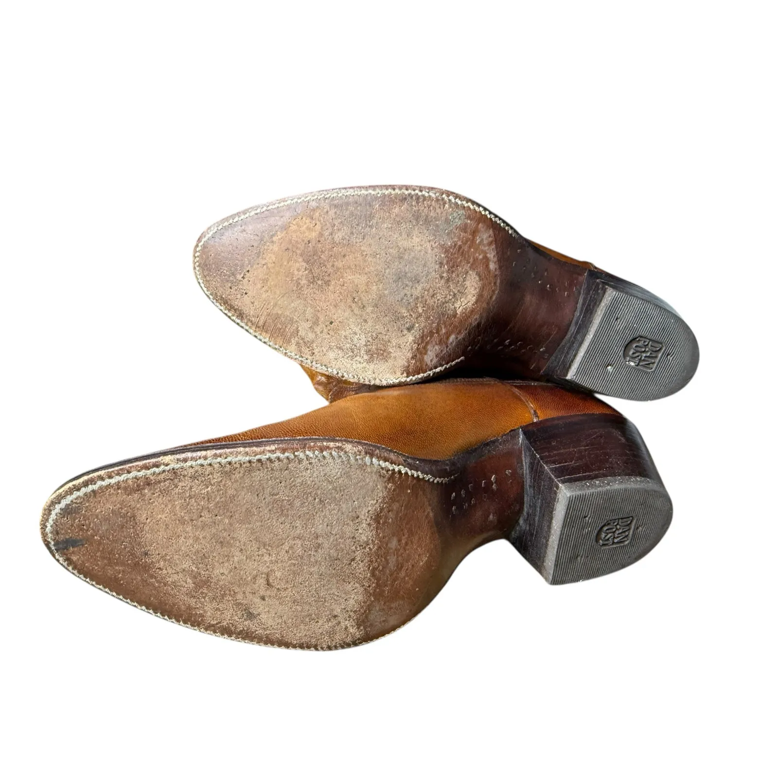 Dan Post Vintage Brown Leather Western Cowboy Boots Women’s Size 6 Made in USA - Image 10