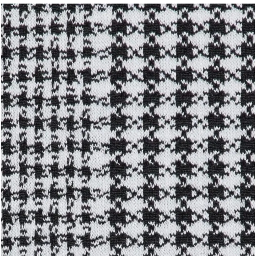 Sharagano Black and White Checkered Mini Dress - Image 5