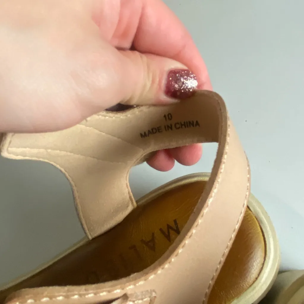 Blowfish Malibu Size 10 Capetown Platform Sandal Cashew Block Heel Chunky Shoes Tan - Image 5