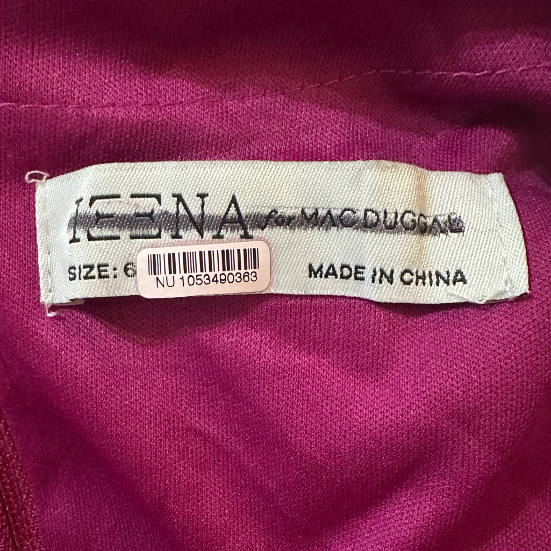 Ieena Mac Duggal Hot Pink A Line Cut Out V Neck Back Long Sleeve Maxi Dress Sz 6 - Image 8