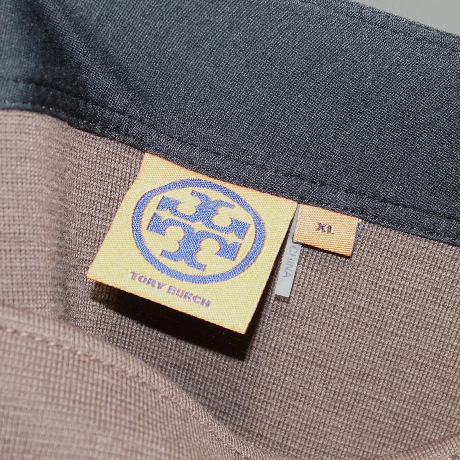 Tory Burch Brown Knit Pencil Skirt Knee Length Skirt Size XL - Image 6