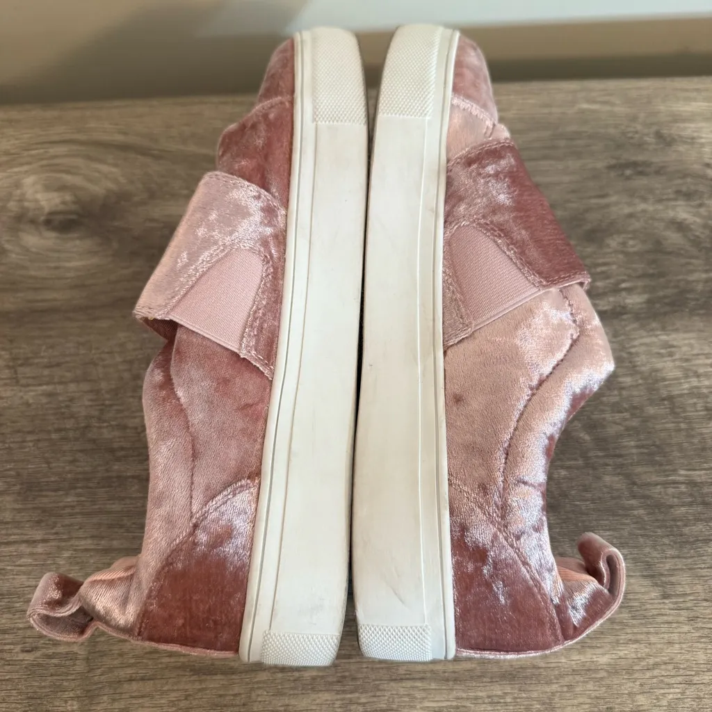 Rouge Helium Miranda Velvet Pink Sneaker Shoes Slip On Women’s Size 9 Star - Image 8