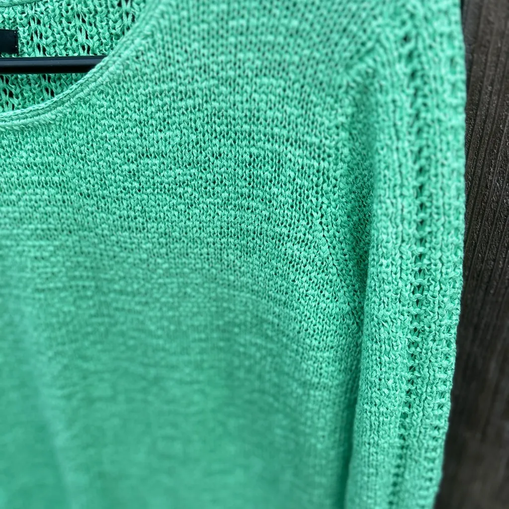 Rachel Zoe Mint Green Knit Top size Large - Image 4