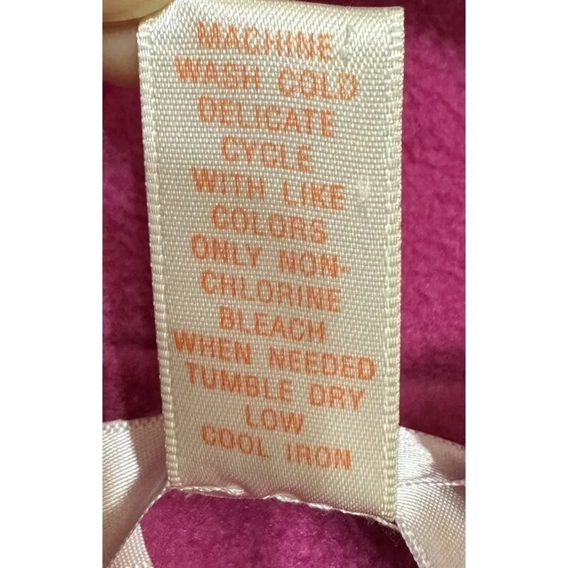 VTG 80s Studio by Valerie Stevens grandma House Coat robe L Kangaroo Pocket Pink Size undefined - Image 6