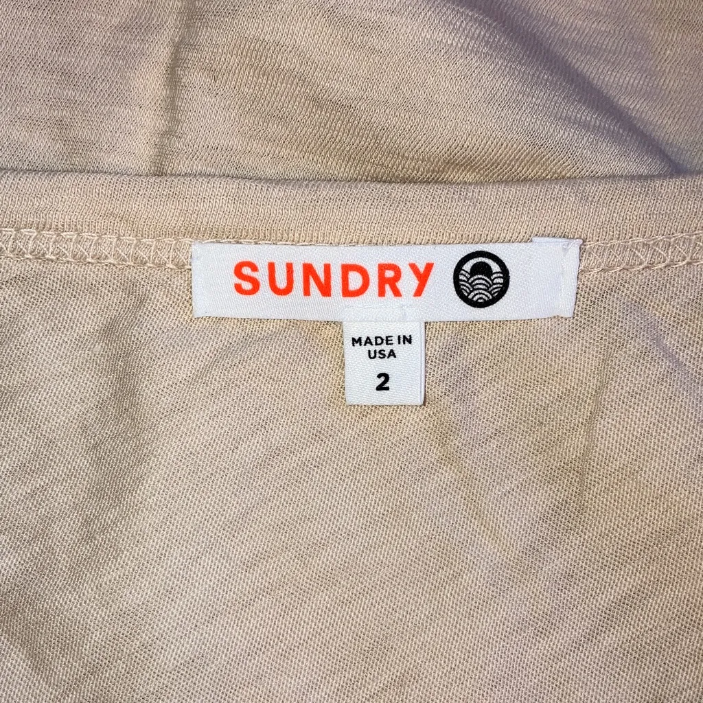 Sundry  Tan Casual Top - Image 5