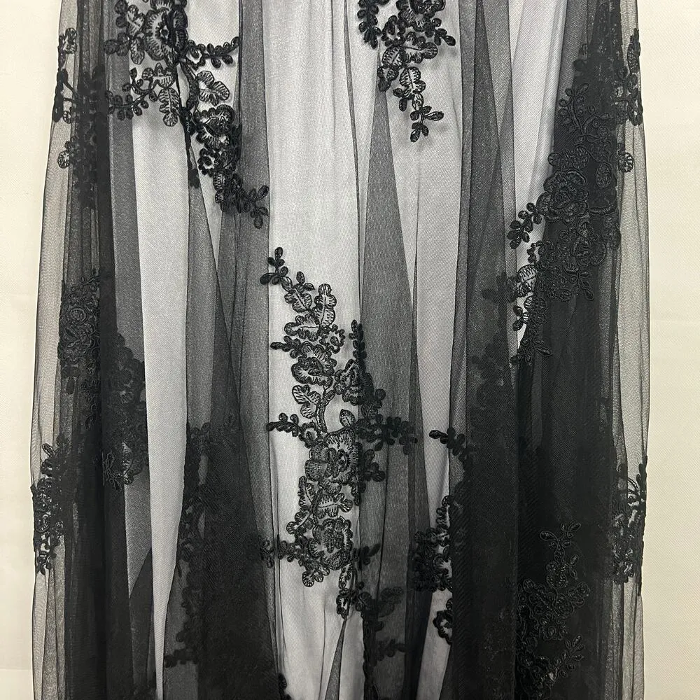 Baby Online Womens Dress Small Lace Mesh Mermaid Party Wedding Guest Formalwear Black - Image 8