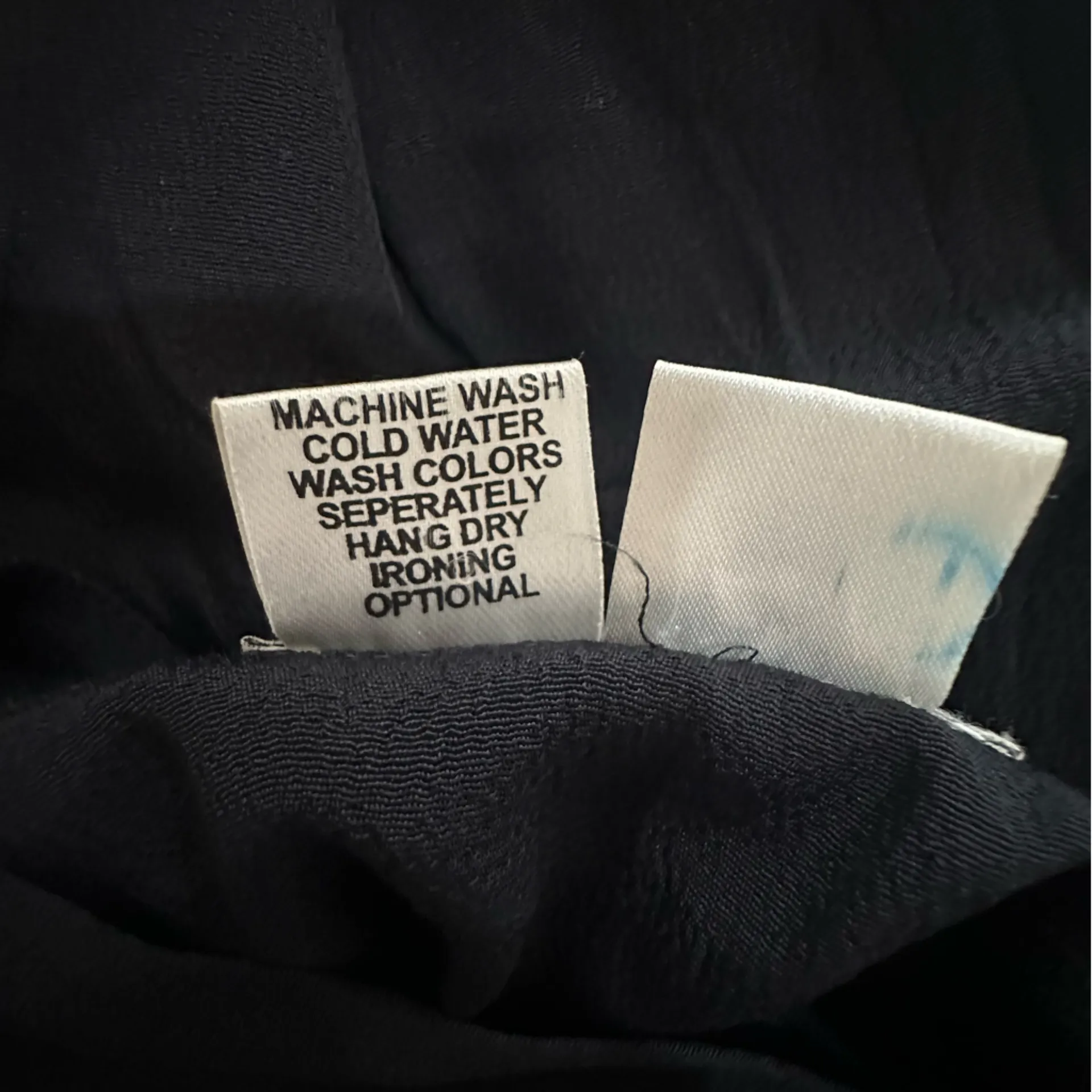 FLAX Minimalist V-Neck Short Sleeve Midi Dress Black Size S Lagenlook Artsy - Image 10