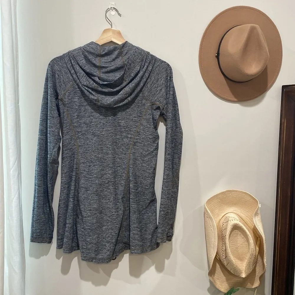 Athleta charcoal grey zip up hoodie - Image 5