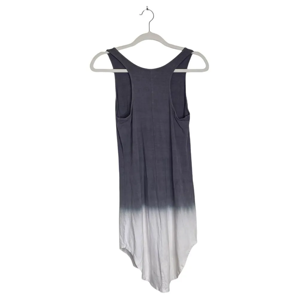 FEEL THE PIECE Gray Ombre Tank Dress Size XS Small Jersey Knit Dip Dye Casual - Image 2