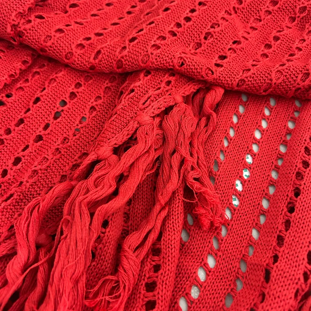 NWT Cupshe Hot & Bothered Red Cover-Up Sarong - Image 4