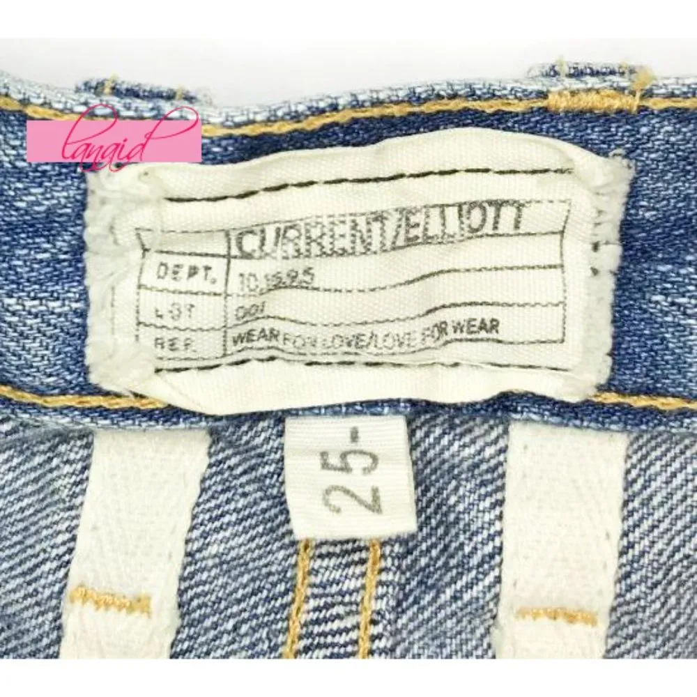 Boyfriend Roll Shorts Super Loved Destroy Distressed Destroyed - Image 8