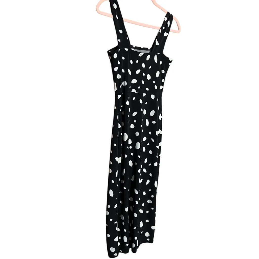 NWT STITCH FIX KAILEIGH DEMI KNIT FITTED DRESS BLACK WHITE POLKA DOT SIZE‎ XS - Image 3