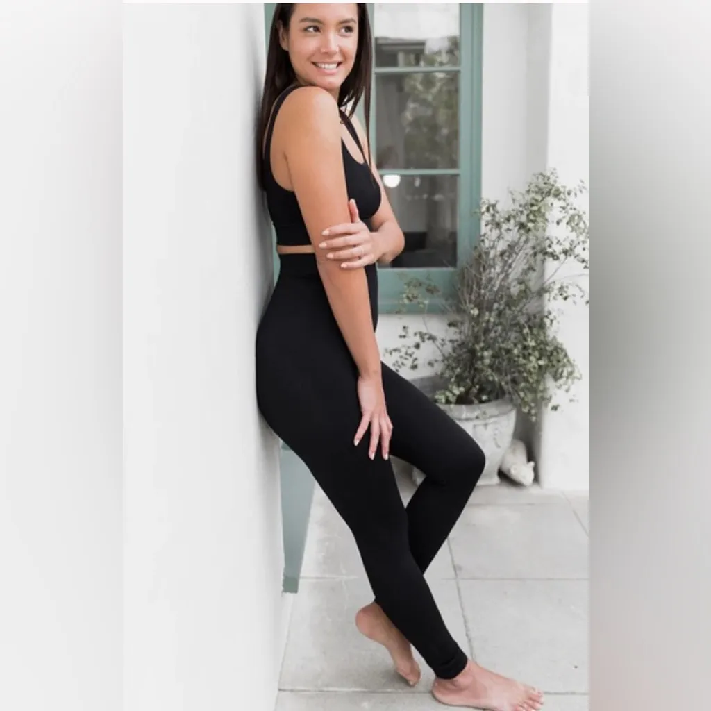 BLANQI EVERYDAY Highwaist Postpartum + Nursing Support Leggings Black Sz Medium - Image 11