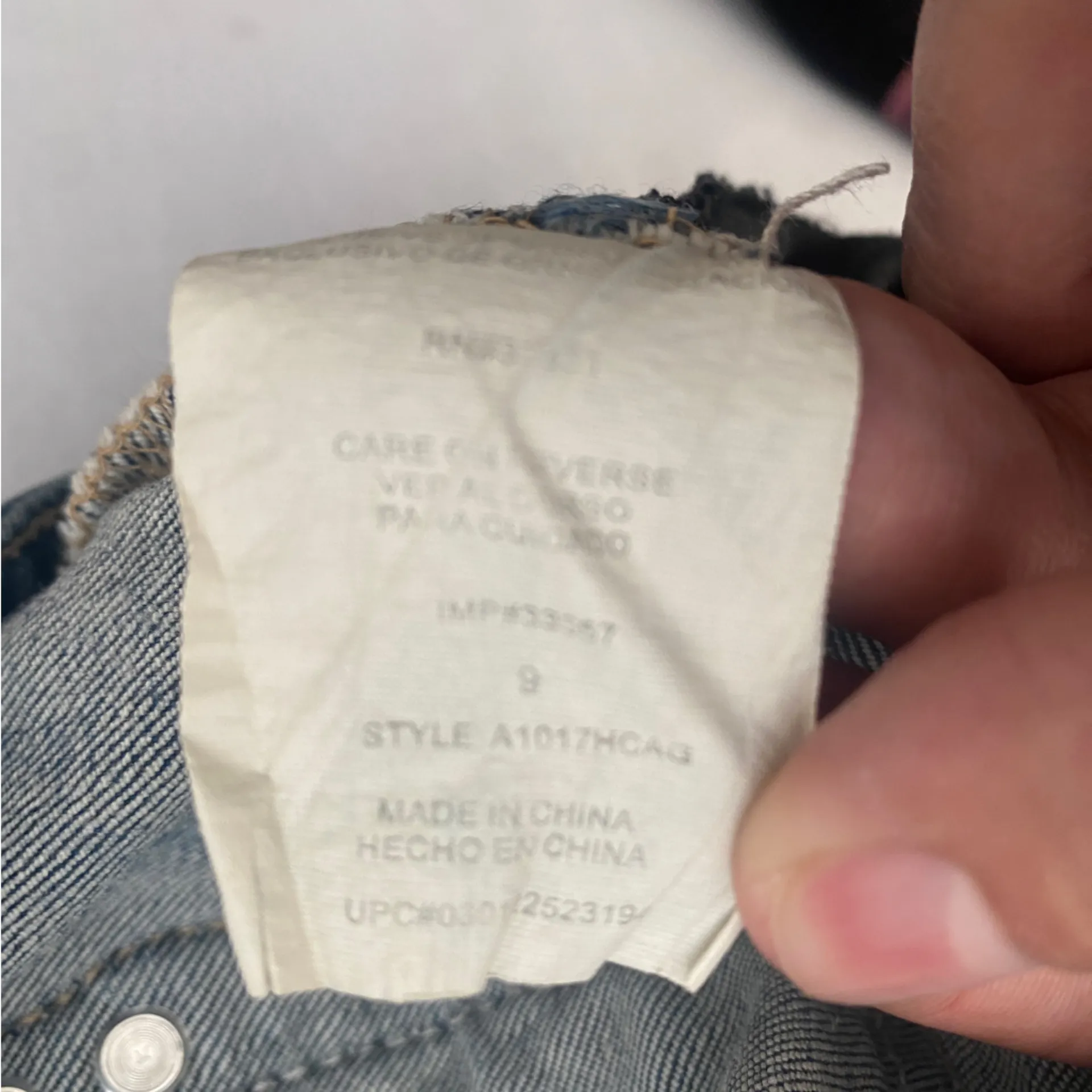 Artisan Crafted by jolt Low Rise Straight Back Pocket‎ Embroidered Jeans Size 9 Blue - Image 9