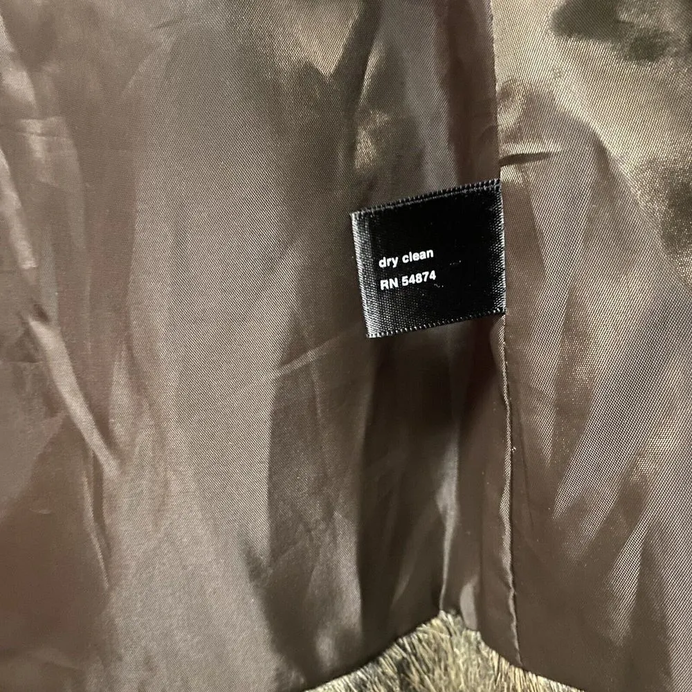 The Limited Forenza Sz XS | S Brown Tan Shaggy Faux Fur Sleeveless Sweater Vest - Image 5