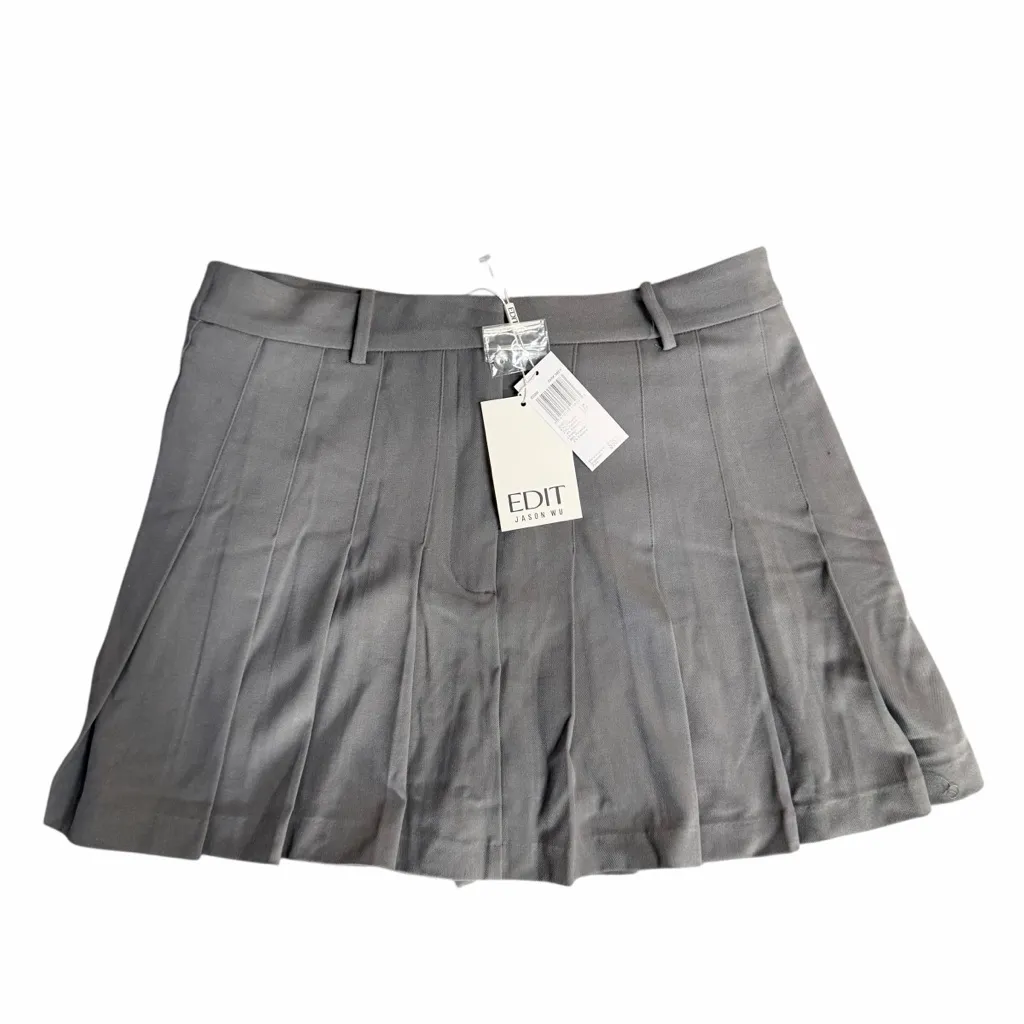 NEW Edit Jason Wu Gray Pleated Women's Skort Size Large - Image 4