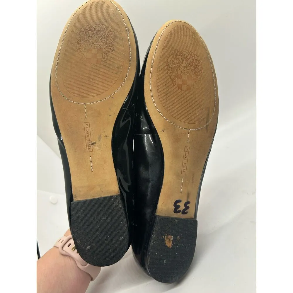 Vince Camuto Black Ballerina Flats Women Size 9.5 Classic Closet Staple - Image 6