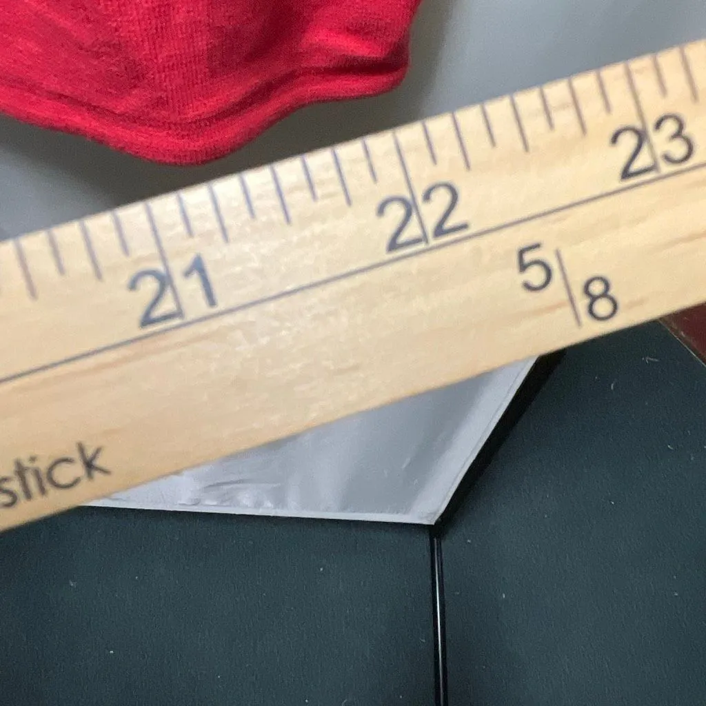 Liz Claiborne Woman size 1X red hooded zip front  top short sleeves. - Image 9