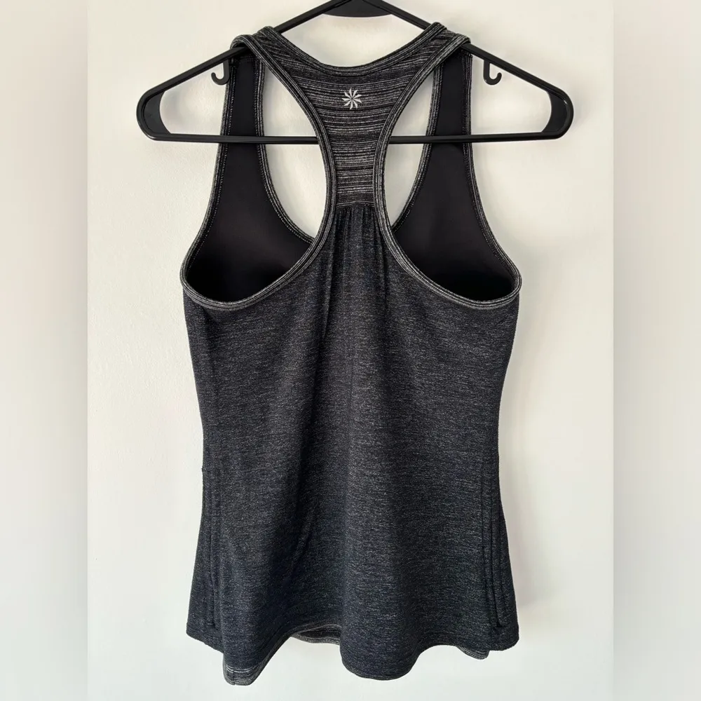 Athleta Double Lined Built In Bra Athletic Tank Top Racer Back Active Workout - Image 5