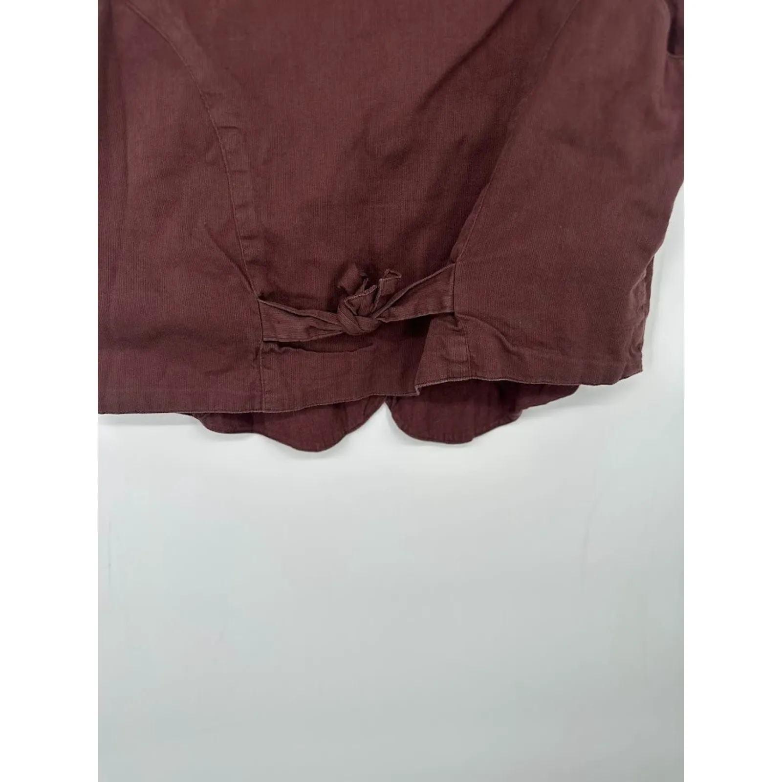 Vintage Vest Womens Small Brown Embroidered Earthy Forest Floral Boho Cottage - Image 4