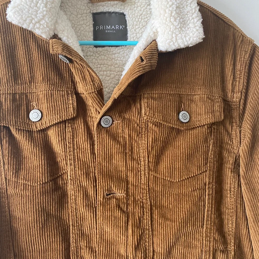 Primark Corduroy Brown Jacket SMALL - Image 3