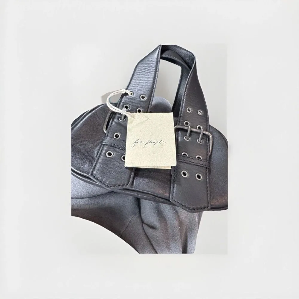 Free People  Black Satchel - Image 6