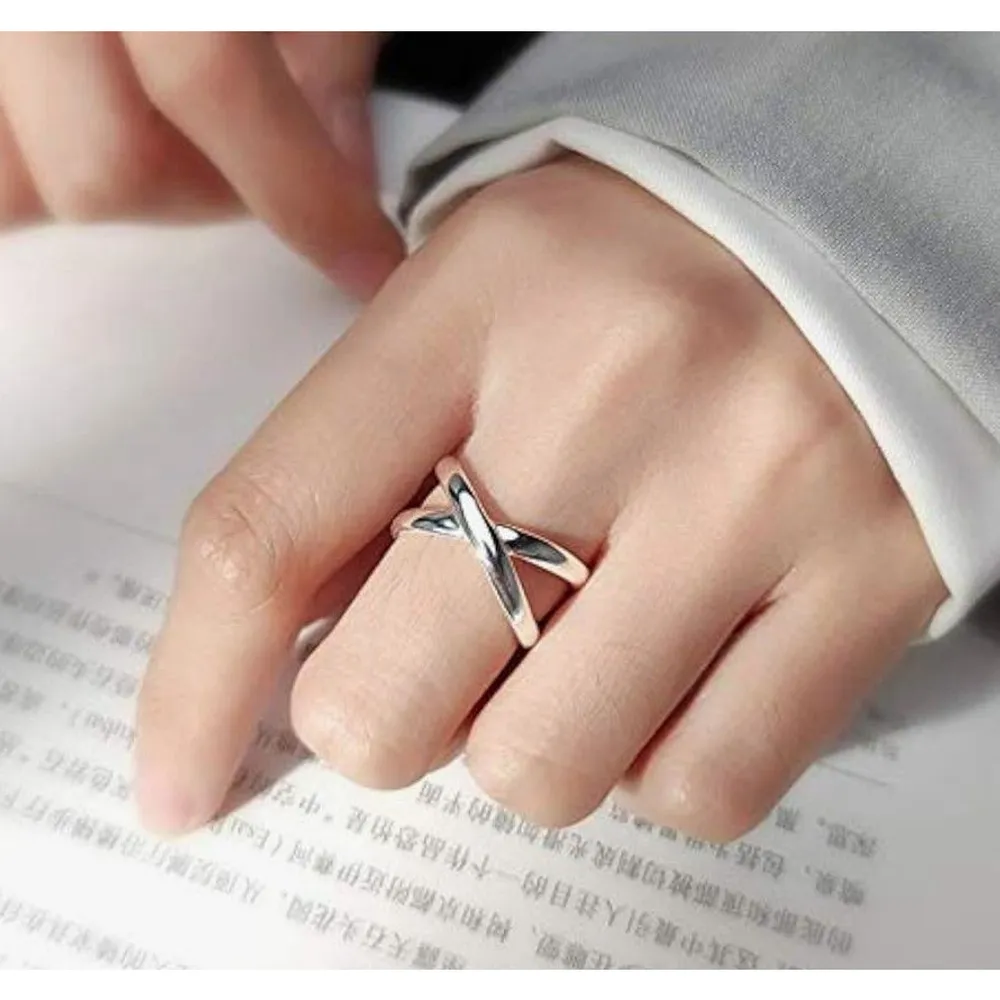 NEW Solid Unisex 925 Sterling Silver Cross Ring, Adjustable‎ - Image 11