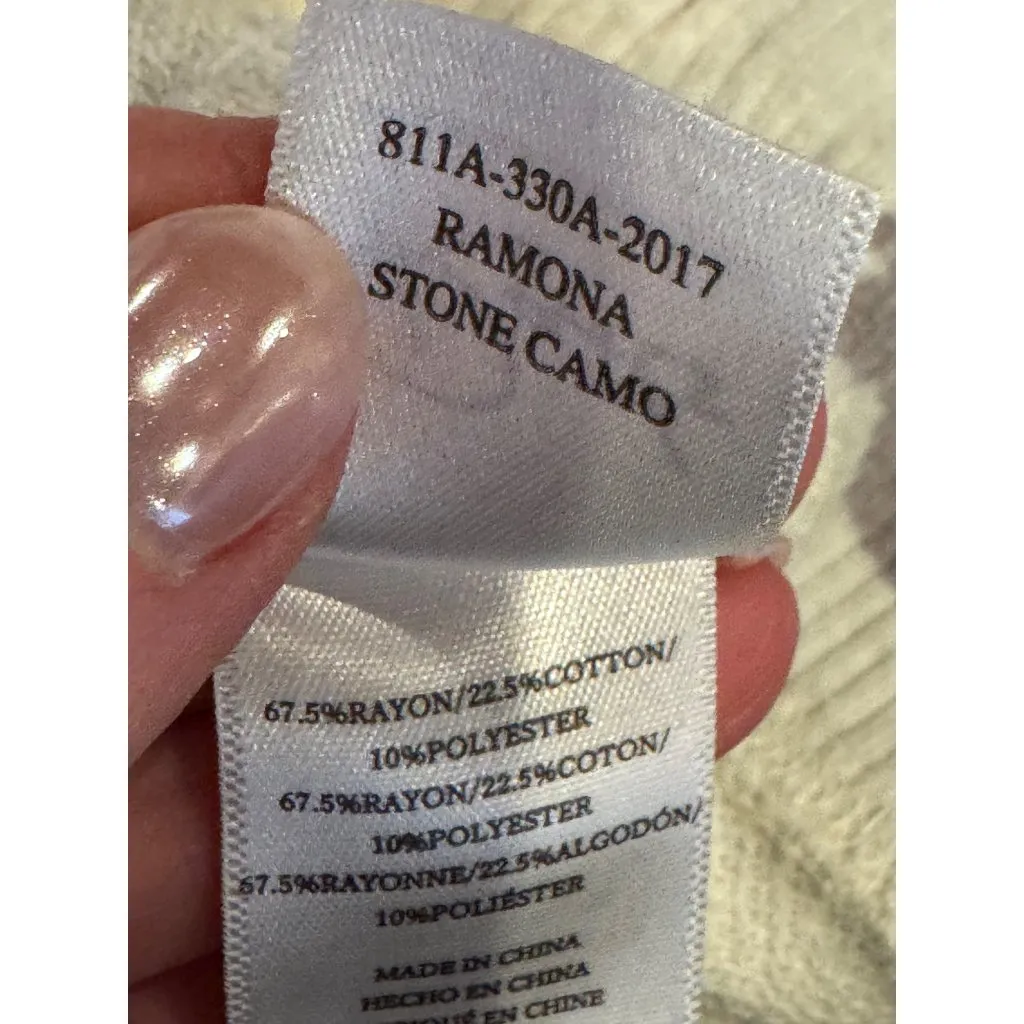 Rails Sweatshirt‎ Women XS Gray Ramona Stone Camo Pullover Athleisure Streetwear - Image 9