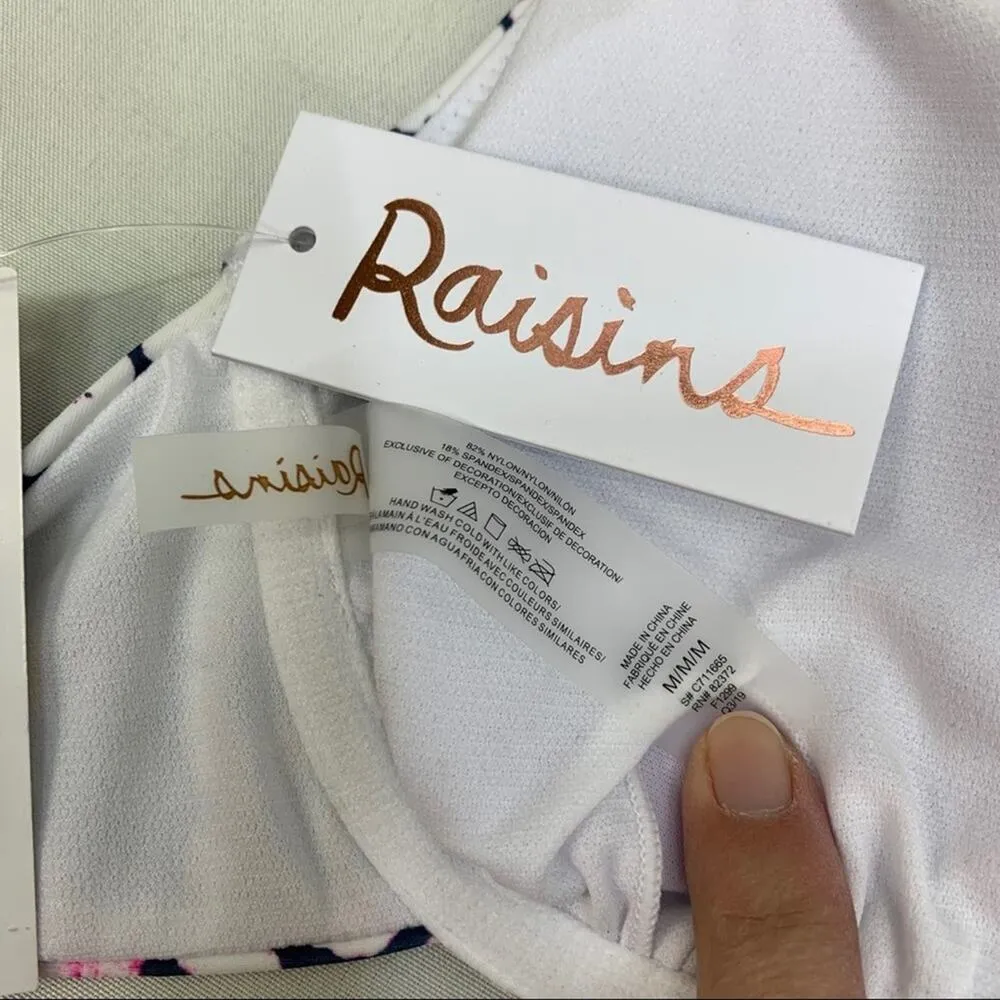 Raisins | NWT | Medium | Junior's Darwin Splash Underwire Halter Bikini Top - Image 9