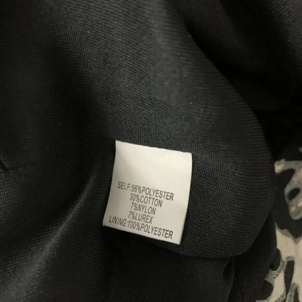 Phoebe Couture Women’s Dress 6 Animal Print Gray Black Sleeveless Back‎ Zip - Image 6