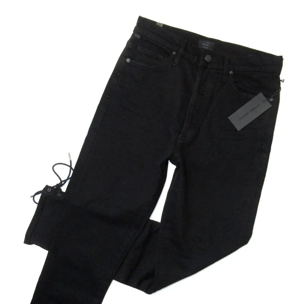 NWT Citizens of Humanity Olivia Lace Ankle in Black High Rise Slim Jeans 24 - Image 2