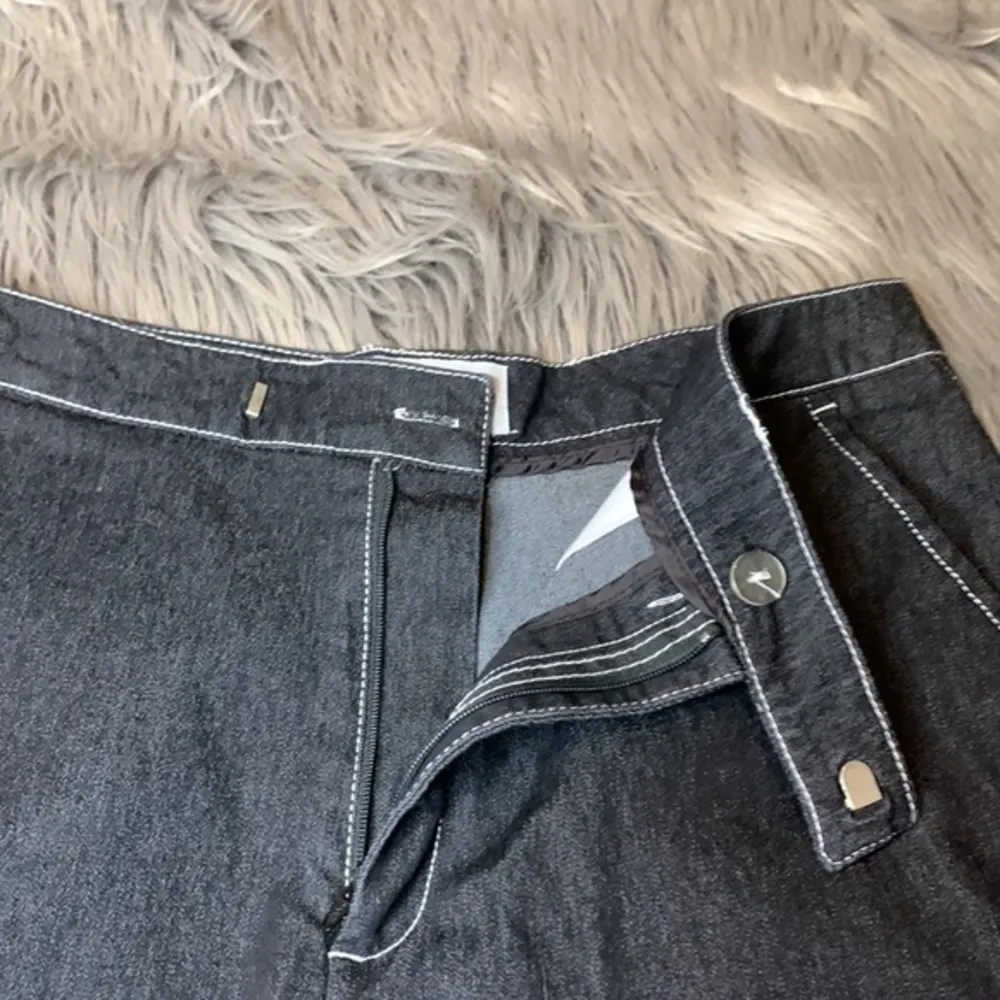 Kathy Ireland vintage stretch denim shorts black 8 - Image 8