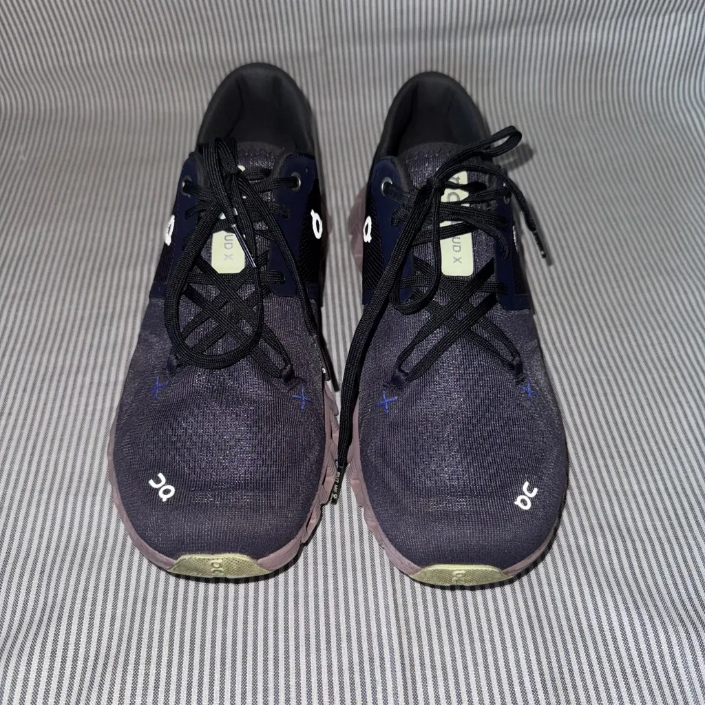 ON Women's Cloud X3 Sneaker Shoes, Midnight/Heron Size 9.5‎ Black - Image 4