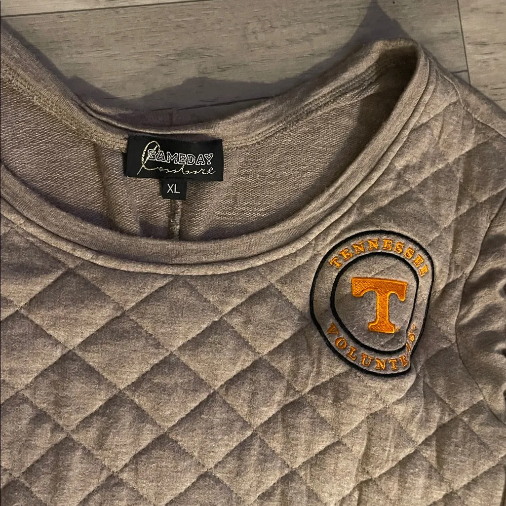 Tennessee volunteers gameday wear women’s xl Quilted Brown White eyelet Tops - Image 7