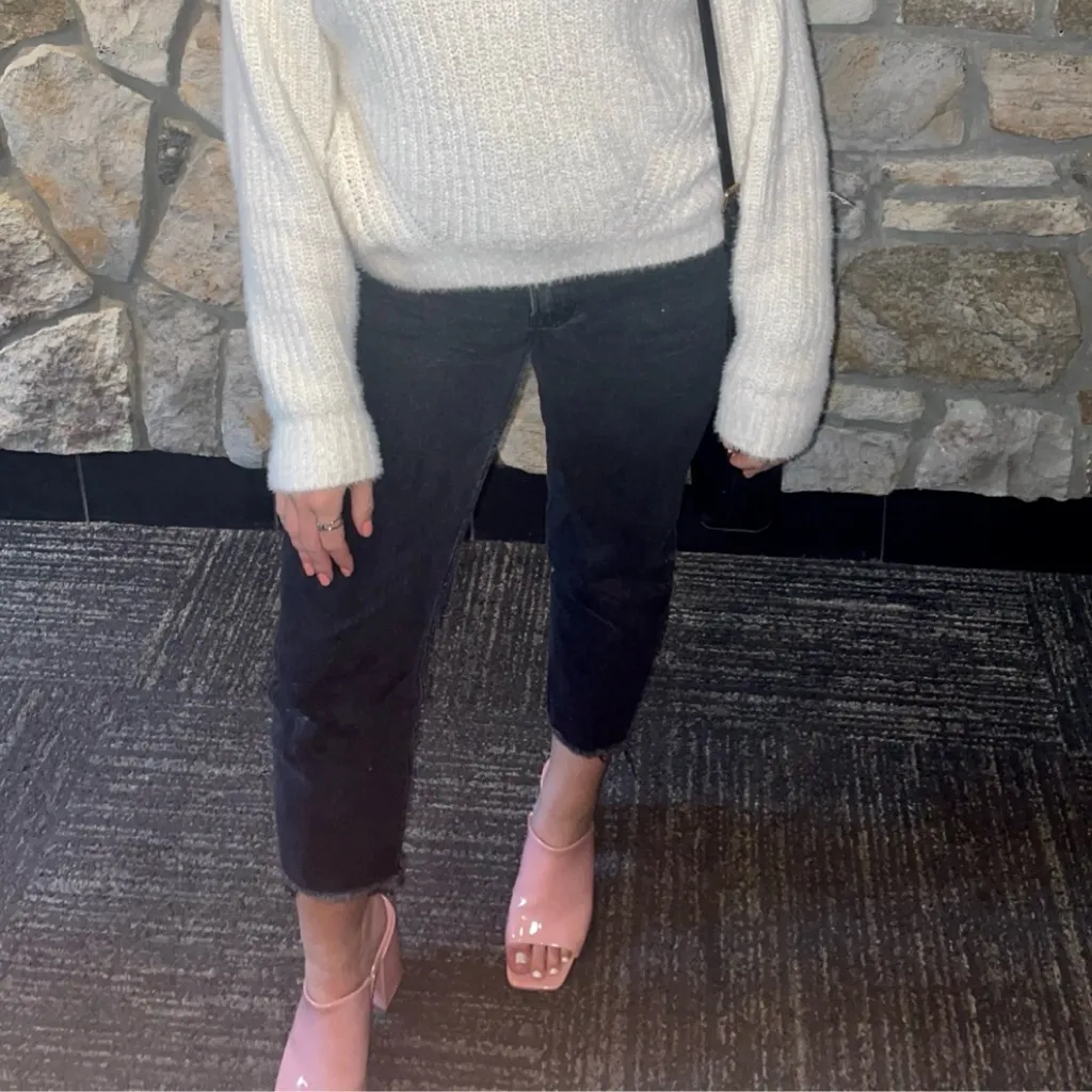 Lulu's Shiny Pink Open-Toe Mules - Image 5