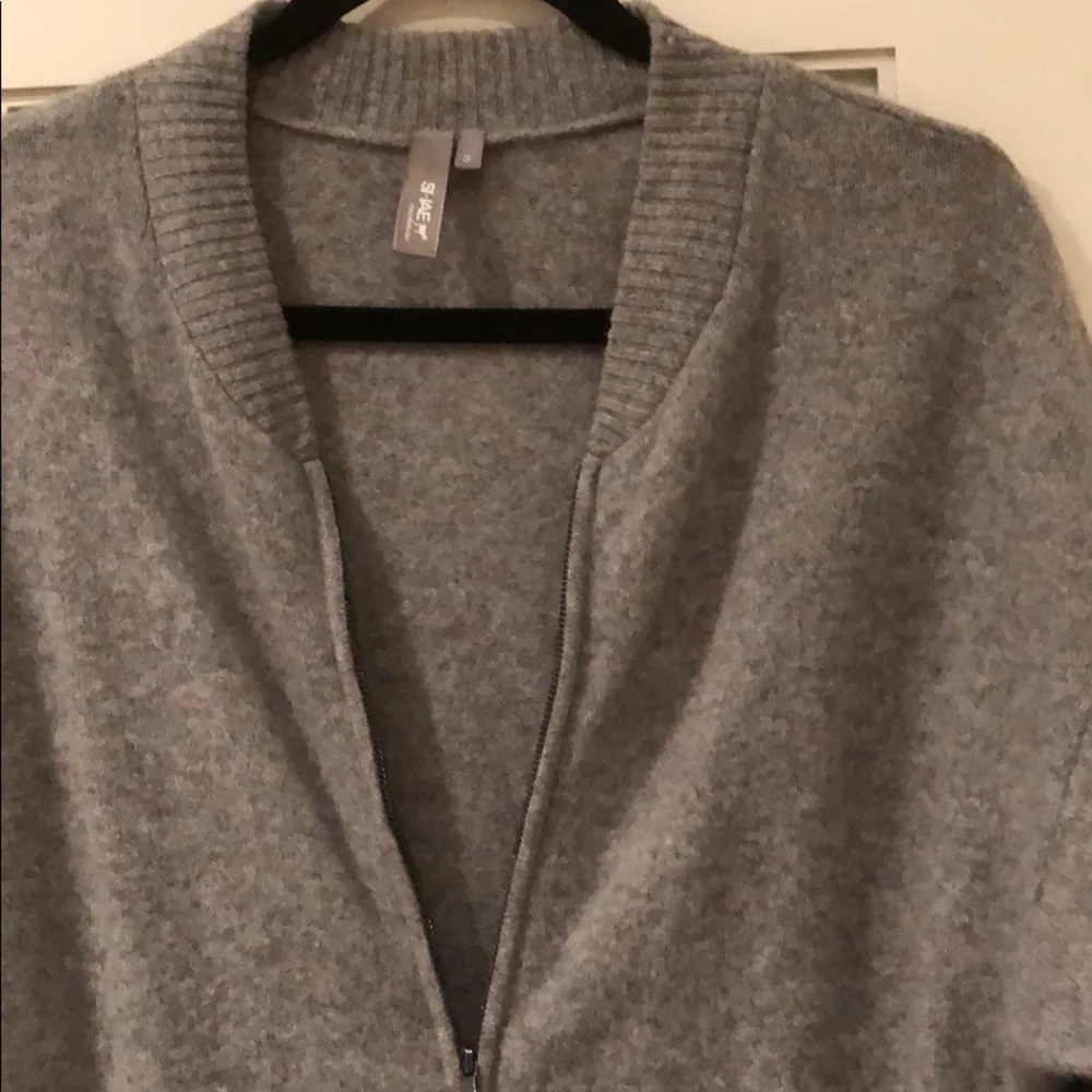 NWOT SZ S  cashmere zip cardigan - Image 2