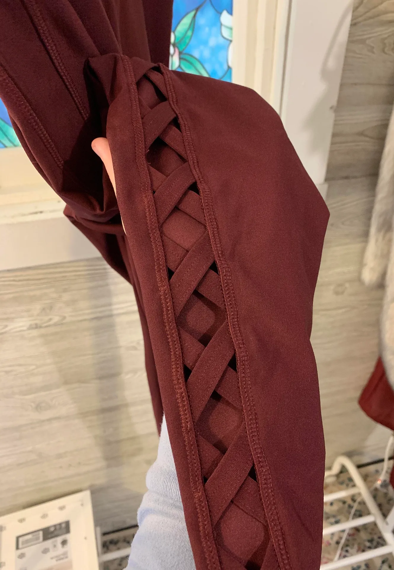 Workout Leggings Red Size M - Image 5