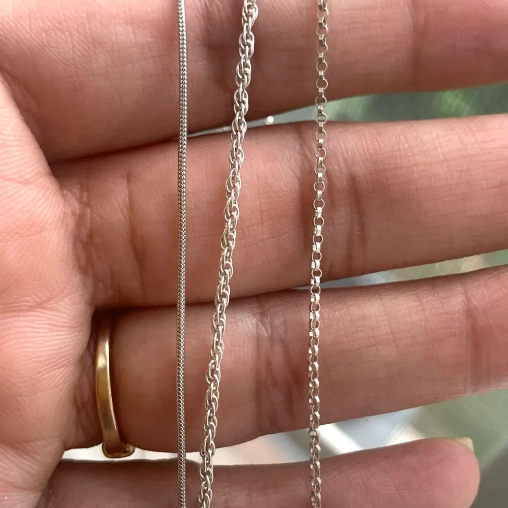 925 Sterling Silver Chain Bundle - Image 3