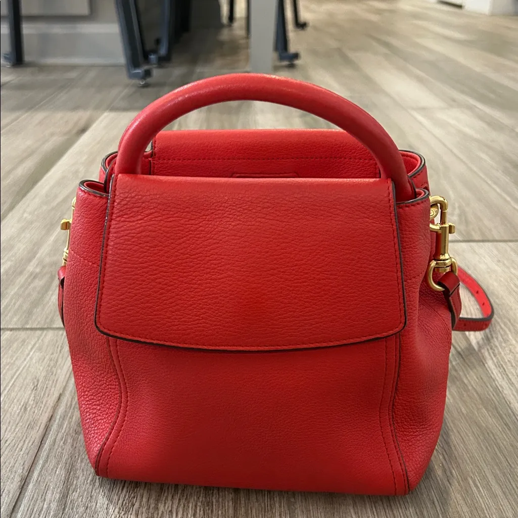 Tory Burch Red Leather Handbag - Image 4