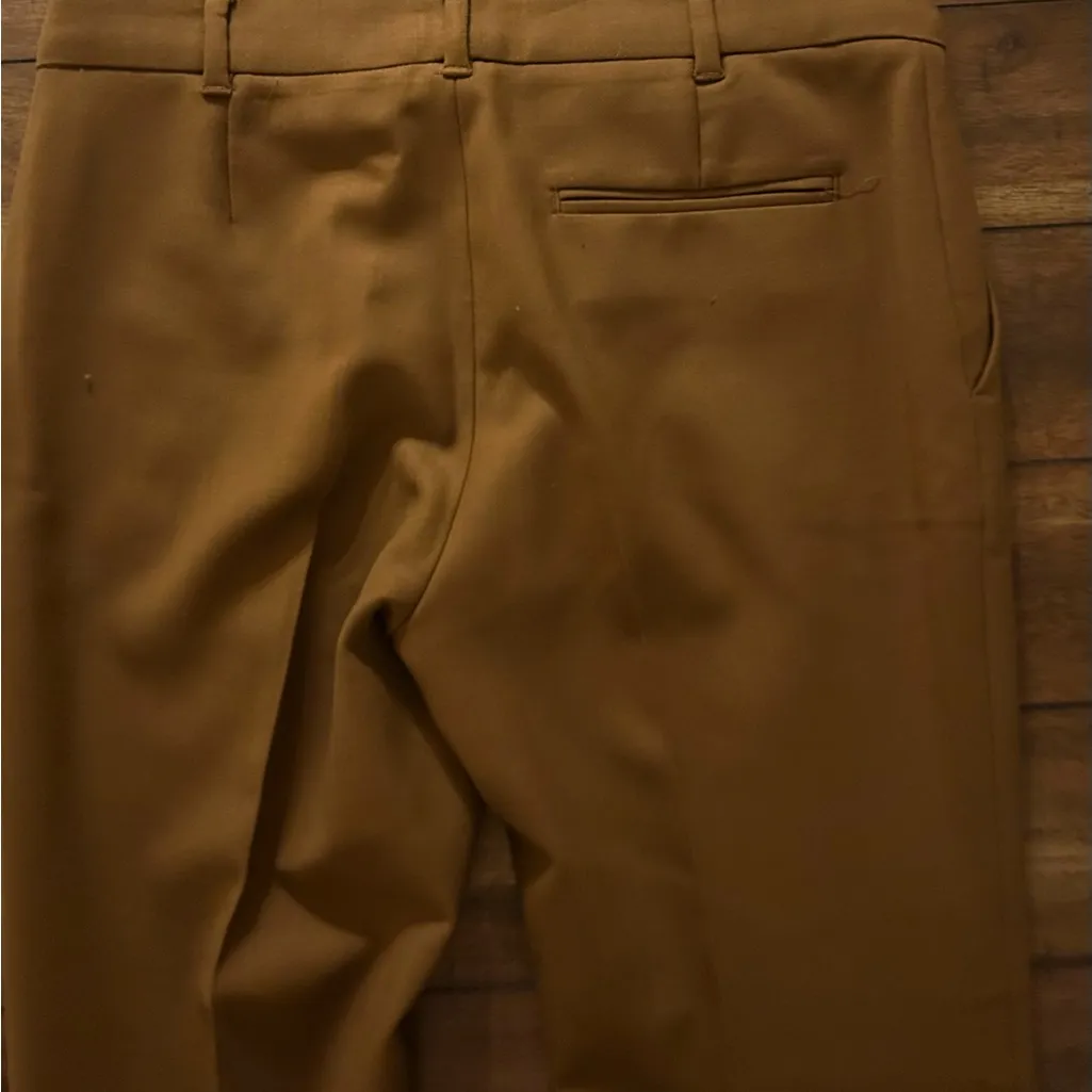 Max Mara Studio Tan Lightweight Wool Elastane Trouser Pants Size 6 MSRP 450.00 - Image 4