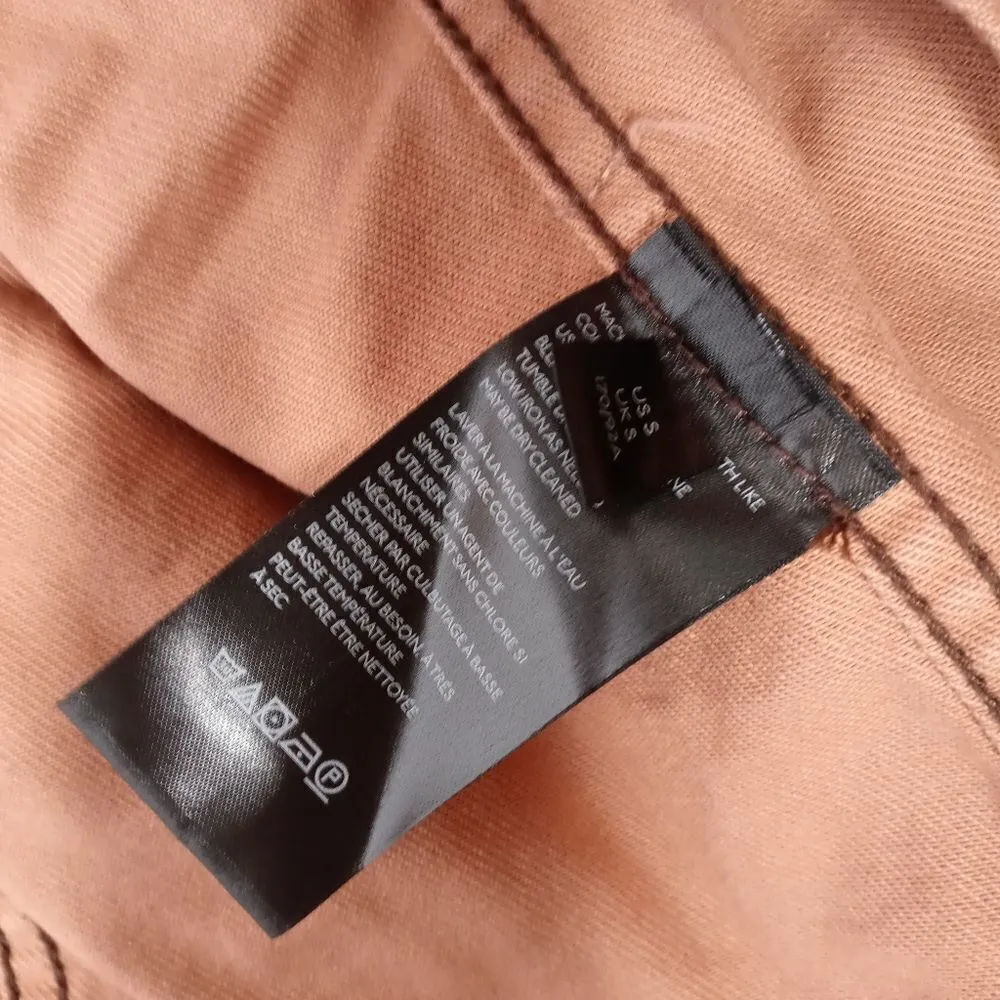 Free People Snake Trucker Jacket in Brown Size Small - Image 4