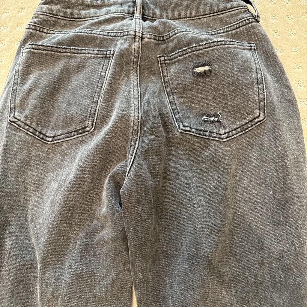 PacSun ‘Go. Good Jeans’ Distressed Straight Jeans Size 26 Gray Vintage Wash - Image 7