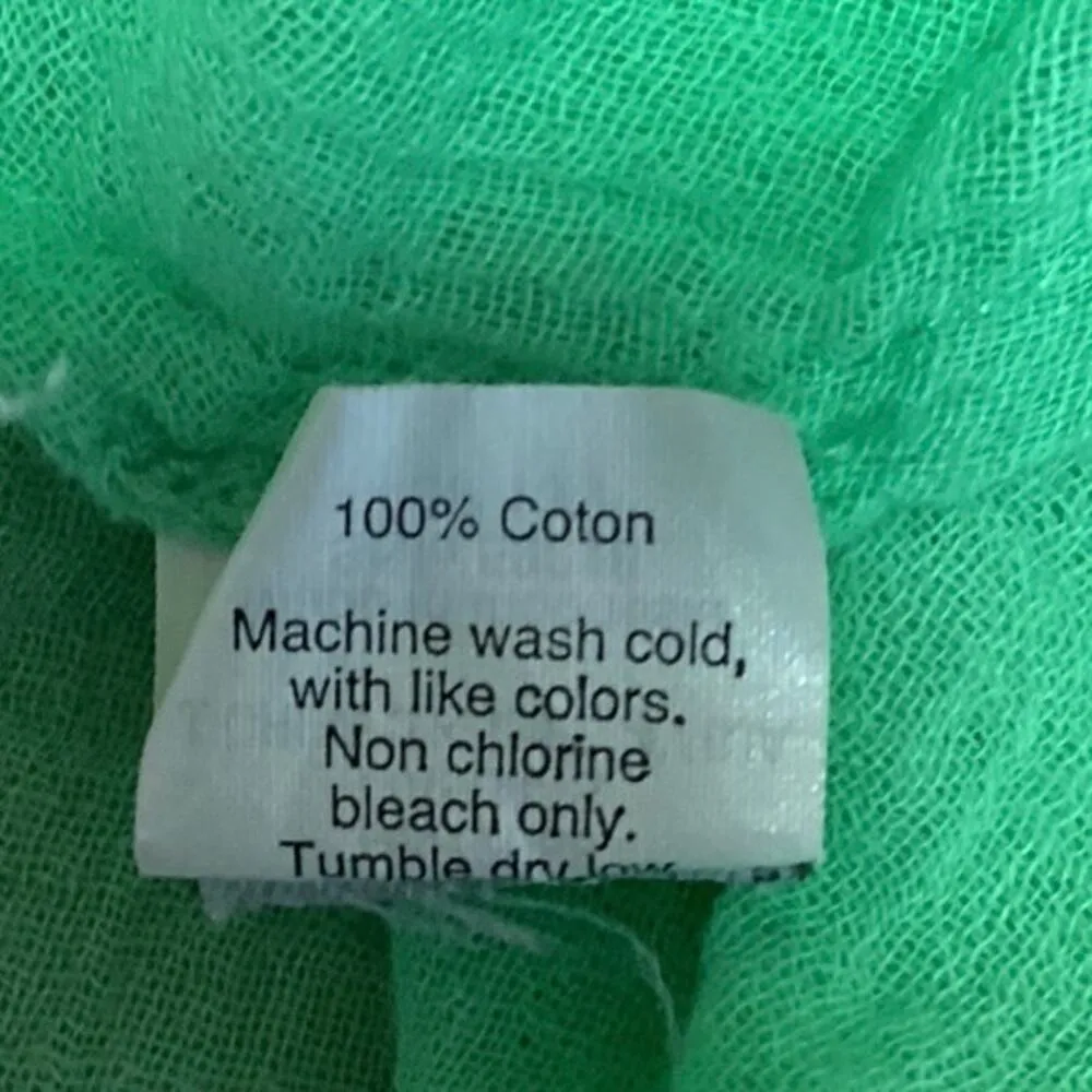 J. Crew Green 3/4 Sleeve Button Front Collared Pullover Blouse Shirt Top Sz XXS - Image 4