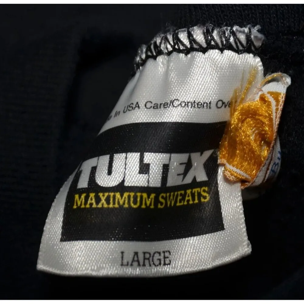 Vintage Hand Crafted Black Christmas 3-D Reindeer Sweatshirt Size L Granny Core - Image 6