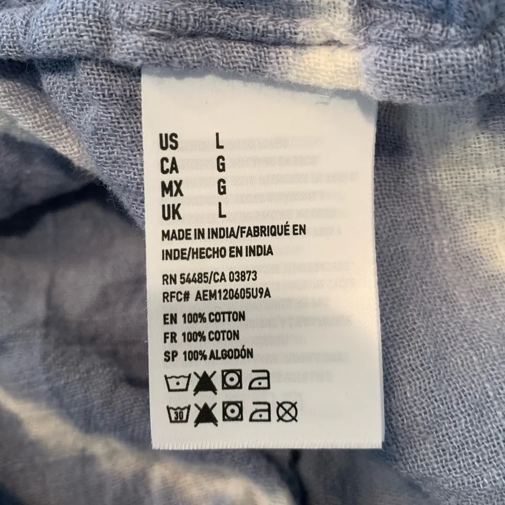 Women's American Eagle blue tie dye cropped tube top - Image 9