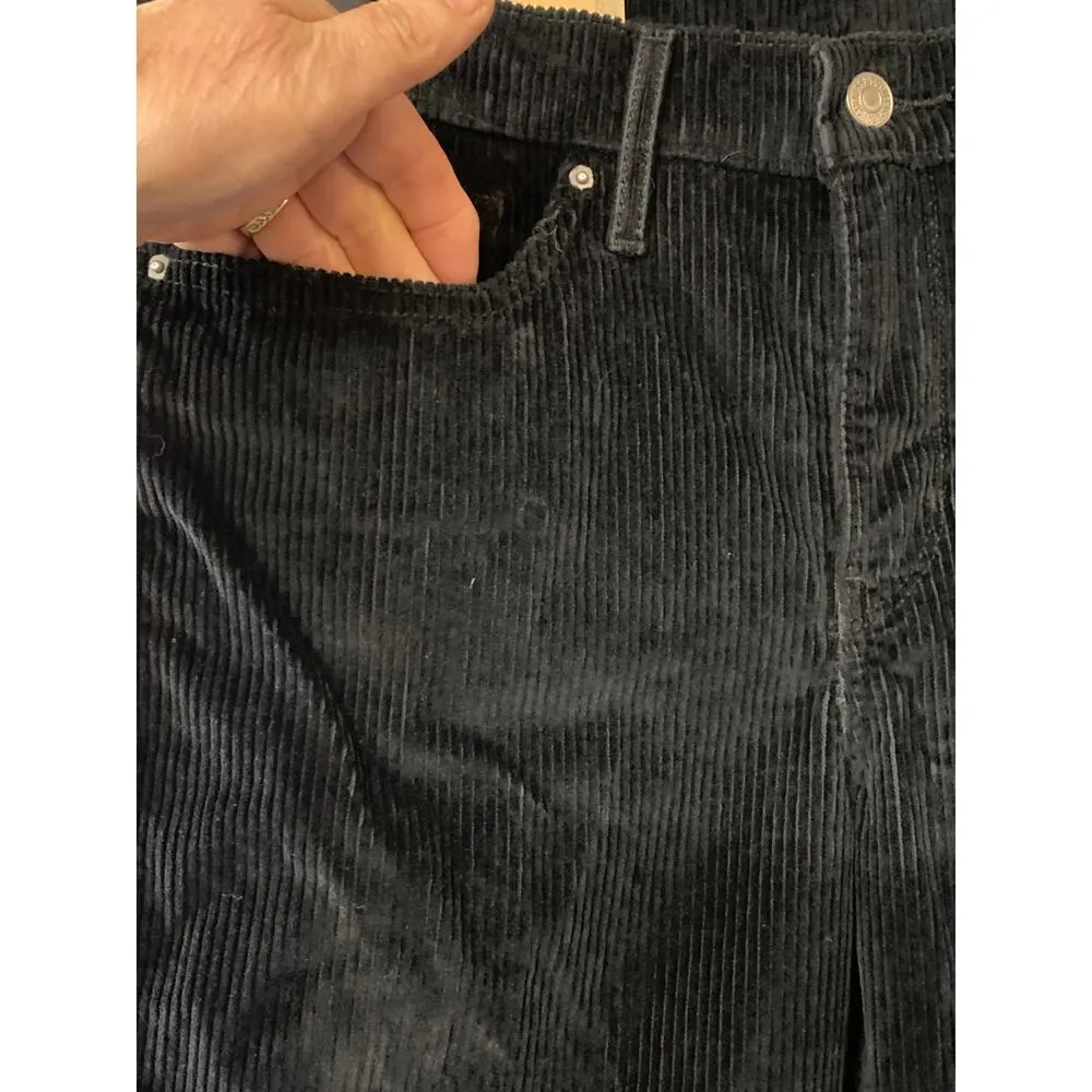 Levi's Women's 31x30 315 Mid-Rise Shaping Bootcut Jeans Black Courduroy Slimming - Image 3