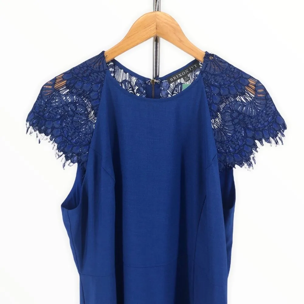 Brixton Ivy Cobalt Blue Lace Tenley Cap Sleeve Dress StitchFix NWT size XL - Image 3